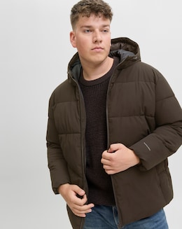 Jack &amp; Jones Global Puffer Coat - Brown