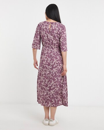 Half Sleeve Angel Sleeve Tea Dress