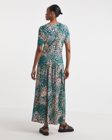 Asymmetric Seam Maxi Dress