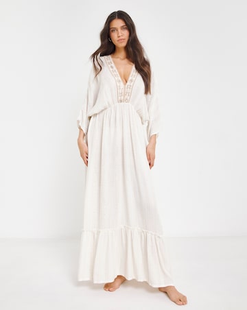 MAGISCULPT Lurex Maxi Beach Kaftan