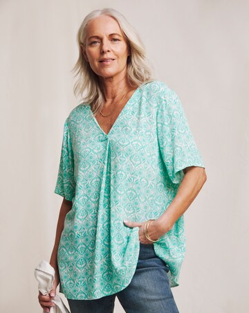 Julipa V Neck Crinkle Top