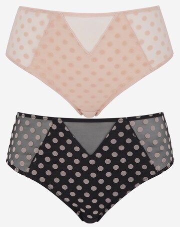 Pretty Secrets 2 Pack Everyday Hannah Spot Mesh Briefs