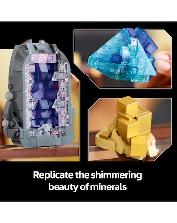 LEGO Ideas Mineral Collection, Crystal Display Shelves 21362