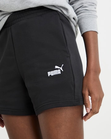 PUMA Essentials Small No.1 Logo 5" High Waist Shorts