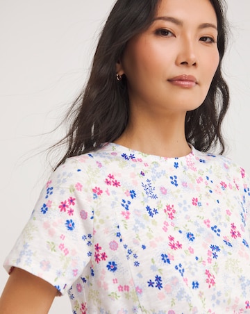 Julipa Pure Cotton Tie Hem T-Shirt