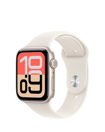 Apple Watch SE 3 GPS 44mm - Starlight Aluminium/Starlight Sport Band - M/L