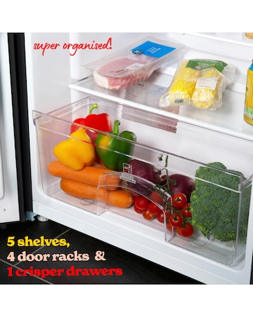 Russell Hobbs RH143LF552E1B Upright Freestanding Larder Fridge - Black