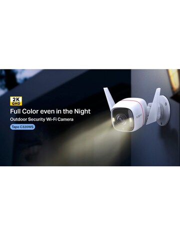 TP-Link Tapo C320WS Outdoor 2K Security Wi-Fi Camera with Colour Night Vision