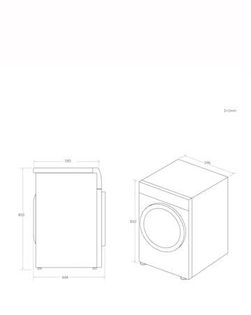 Candy Smart Pro CROE H9A3TE-80/N WiFi 9kg Heat Pump Tumble Dryer White + Install