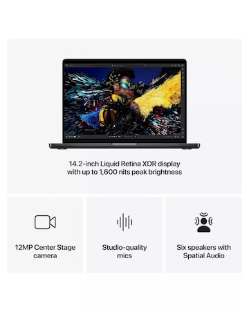 Apple MacBook Pro (M4, 2024) 14in 10-Core CPU 10-Core GPU 16GB 512GB Space Black