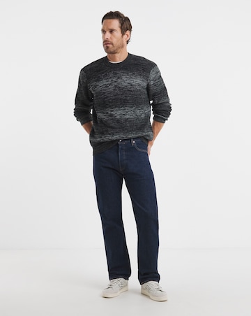 Relaxed Ombre Crew Neck Sweater