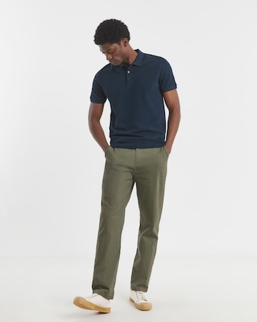 Pure Cotton Pique Polo- Navy