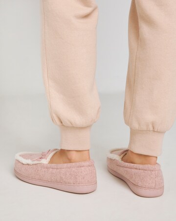 Loretta Ballet Slipper With Bow - Extra Wide Fit (EEE)