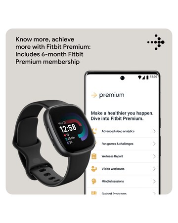 Fitbit Versa 4 Smart Watch - Black