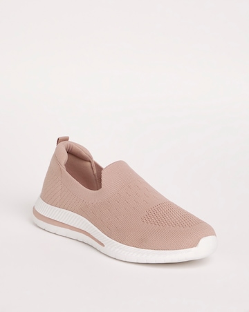 Cushion Walk Fly Knit Slip On Trainers E Fit