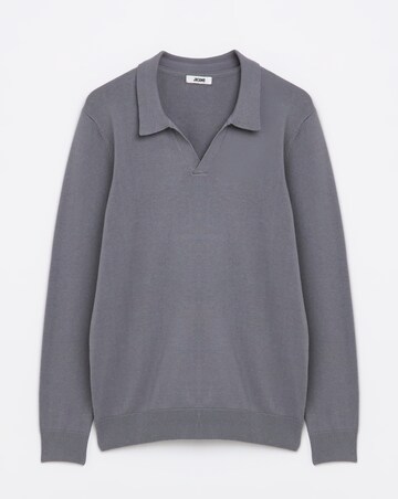 Charcoal Trophy Neck Polo