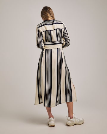 Anthology Stripe Tie Waist Shirt Dress