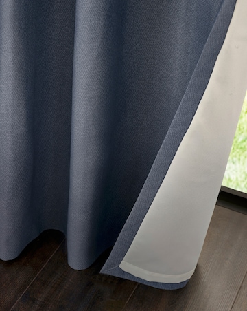 Catherine Lansfield Melville Eyelet Lined Curtains