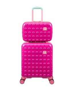 IT Luggage Bobble Bloc Kids 2pc Suitcase Set - Raspberry Rose