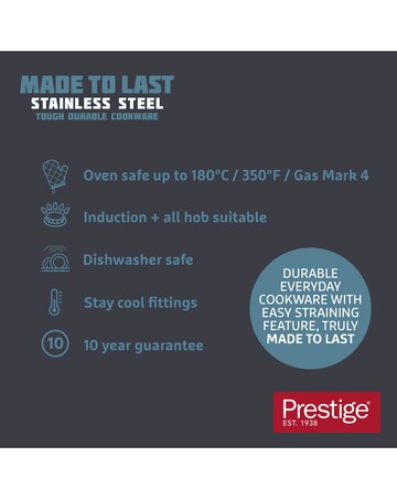 Prestige Made to Last 2 Piece Frying Pan Set
