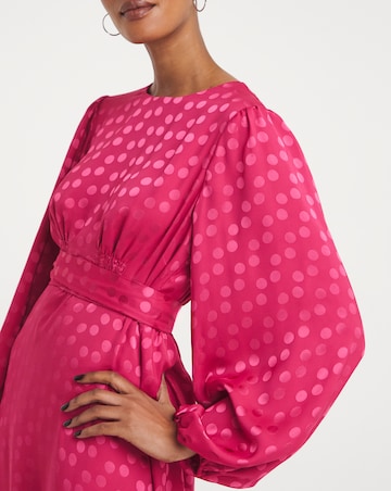 Joanna Hope Jacquard Spot Maxi Dress