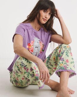 Joe Browns Garden Craft Pyjama Set Floral Print