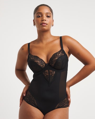 Panache Ana Non Pad Wired Bodysuit Black