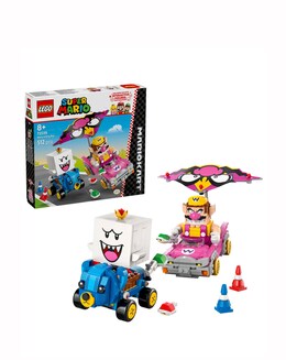 LEGO Super Mario: Mario Kart Wario &amp; King Boo Figures and 2 Drifting Toy 42038