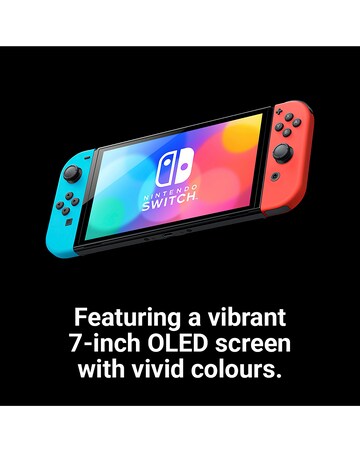 Nintendo Switch OLED Console - Neon Red/ Neon Blue