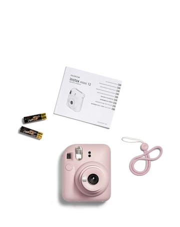Fujifilm Instax Mini 12 Instant Camera with 20 Shot Film Pack - Blossom Pink