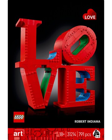 LEGO Art LOVE Building Set for Adults Gift for Couples and Home Decor Idea 31214