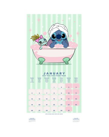 Lilo & Stitch 2026 Square 18 Month Calendar