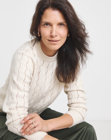Oyster Pointelle Jumper