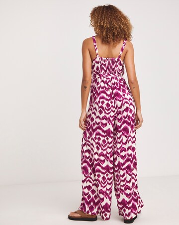 Wide Leg Strappy Jumpsuit