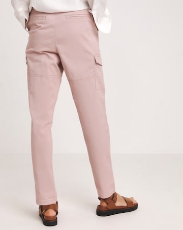 Blush Stretch Utility Tapered Chino Trousers