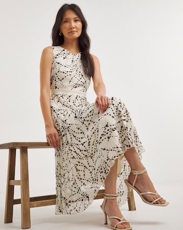 Joanna Hope Mono Pleated Dress