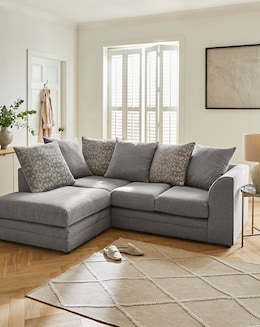 Missy Chenille Left Hand Corner Sofa