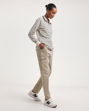 Camel Stretch Utility Tapered Chino Trousers