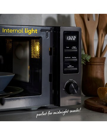 Russell Hobbs Midnight 20 Litre Dark Steel Digital Microwave