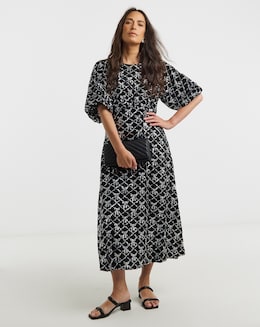 Sequin Bow Velvet Dress