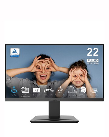 MSI PRO MP223 E2 22in FHD 100Hz 1ms Adaptive-Sync Flat Monitor