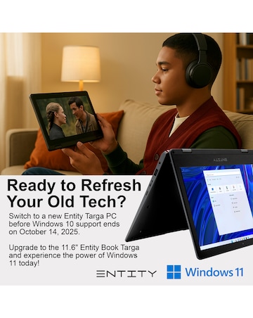 Entity 11.6in Targa Intel N4020 4GB 128GB Windows 11 Laptop