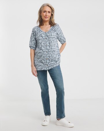 Julipa Pure Cotton Scoop Neck Top