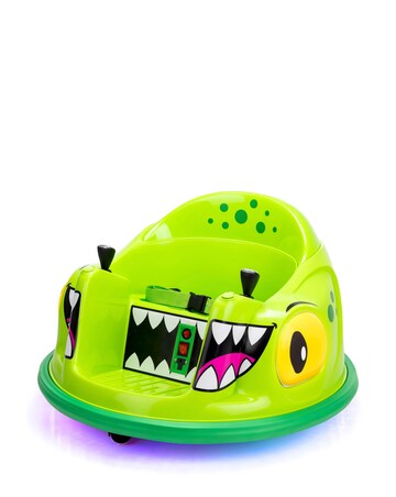 Xootz Kids Electric Dinosaur Bumper Car Ride-On - Green