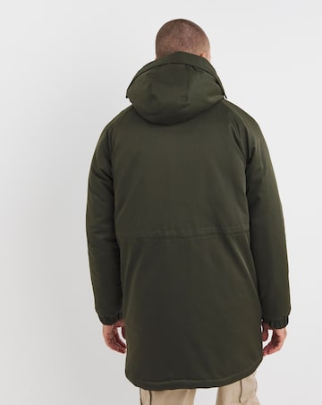 Khaki Water Resistant Borg Lined Parka