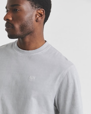 Union Garment Dyed Relaxed Fit T-Shirt- Light Grey