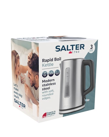 Salter Stainless Steel Rapid Boil Kettle
