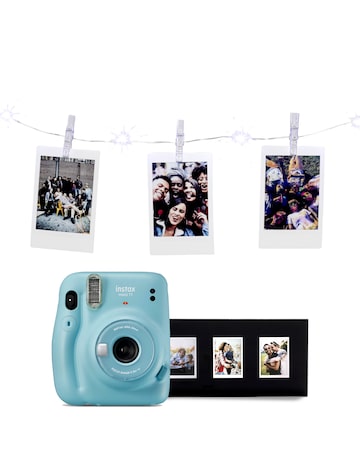 Fujifilm Instax Mini 11 Kit - 10 Shots Film,Photo Frame & LED Lights