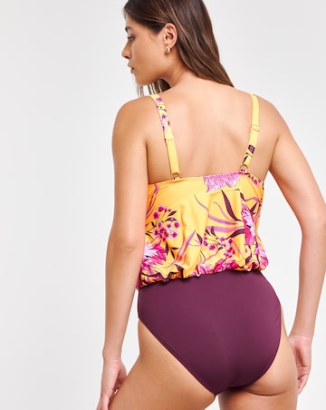 MAGISCULPT Twist Front Blouson Swimsuit