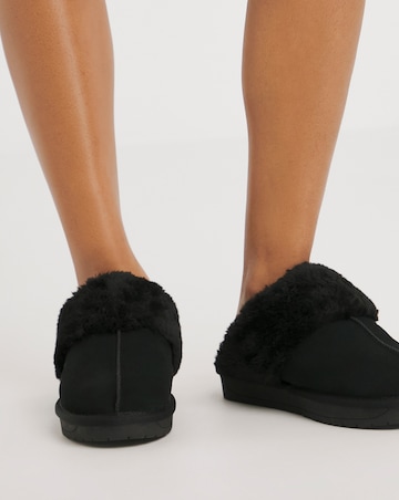 Albza Suede Closed Toe Slippers - Extra Wide Fit (EEE)